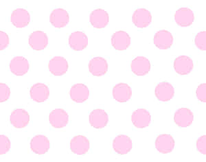 Pink And White Polka Dot Pattern Desktop Wallpaper