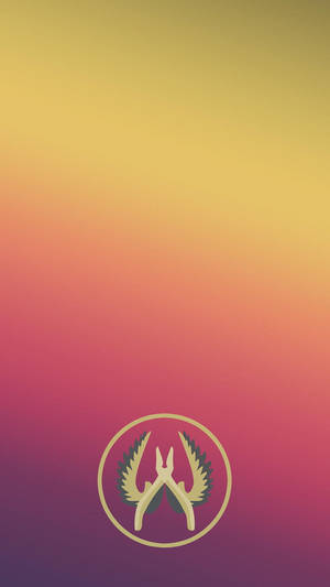 Pink And Yellow Cs Go Iphone Wallpaper