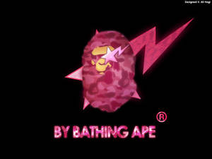 Pink Bape Logo Wallpaper