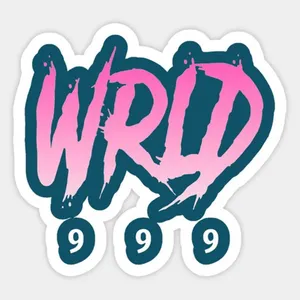 Pink Blue Juice Wrld Logo Wallpaper
