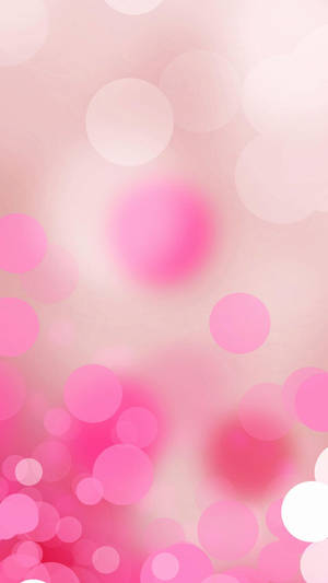 Pink Bokeh Girly Iphone Wallpaper