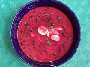 Pink Borscht Soup Wallpaper