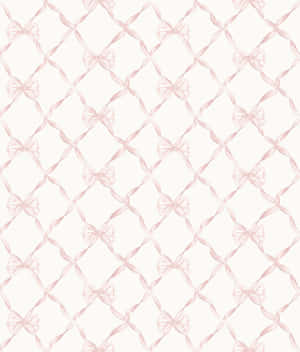 Pink Bows On A White Background Wallpaper