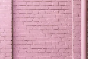Pink Brick Wall Wallpaper