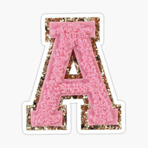 Pink Capital Alphabet Letter A With Gold Wallpaper