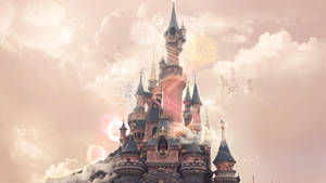 Pink Castle Walt Disney World Desktop Wallpaper