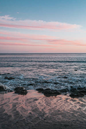 Pink Clouds Malibu Iphone Wallpaper