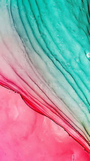 Pink Cotton Candy With Waves Wallpaper