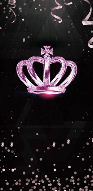 Pink Crown Queen Girly Wallpaper