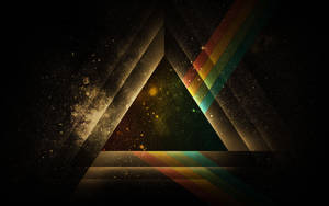 Pink Floyd Black Triangles Rainbow Aesthetic Wallpaper