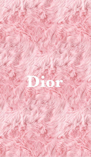 Pink Fluffy Dior Phone Wallpaper