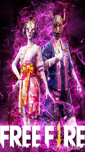 Pink Free Fire Sakura Wallpaper