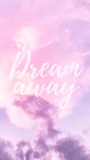 Pink Girly Aesthetic Dream Away Wallpaper