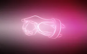 Pink Glowing Neon Beldum From Pokemon Wallpaper