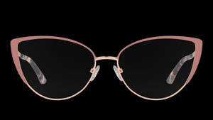 Pink Guess Cat Eyeglasses Gu2813 Wallpaper