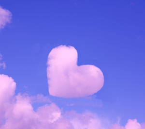 Pink Heart Cloud Wallpaper