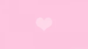 Pink Heart Simple Background Wallpaper