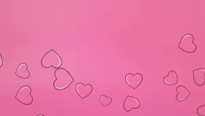 Pink Hearts Background Wallpaper
