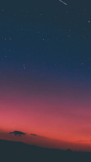 Pink Horizon Illustration Iphone Wallpaper