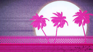 Pink Hotline Miami Sunset Hd Wallpaper