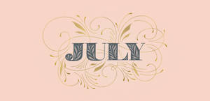 Pink July Art Design Wallpaper