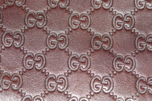 Pink Leather Gucci Pattern Wallpaper