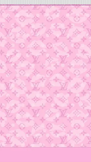 Pink Lv Monogram Pattern Fashion Wallpaper