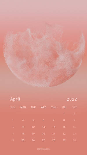 Pink Moon April 2022 Calendar Wallpaper
