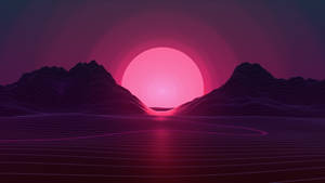 Pink Moon Coolest Desktop Wallpaper