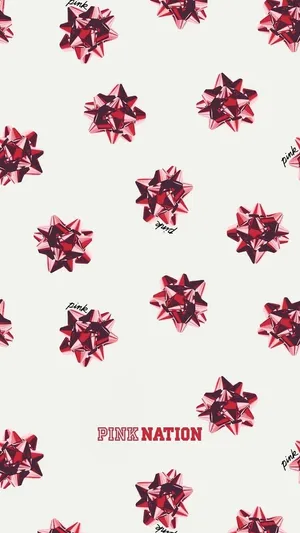 Pink Nation Red Ribbon Displays Digital Art Wallpaper