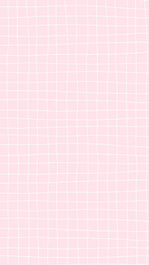 Pink Pastel Minimalist Checkered Pattern Wallpaper