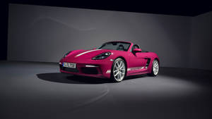 Pink Porsche Car 5120x1440 Wallpaper