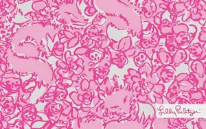 Pink Preppy Lily Pulitzer Wallpaper