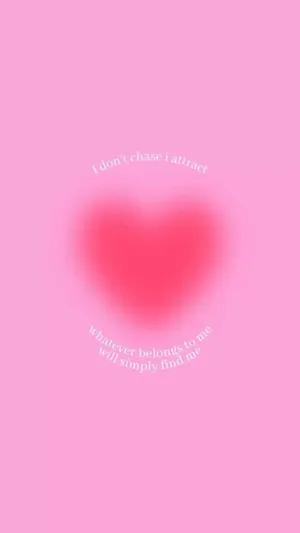 Pink Preppy Pfp I Attract Quote Wallpaper