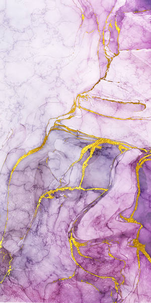 Pink Purple Gold Marble Wallpaper