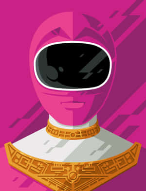 Pink Ranger Vector Portrait Wallpaper