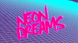Pink Retro Neon Dreams Wallpaper