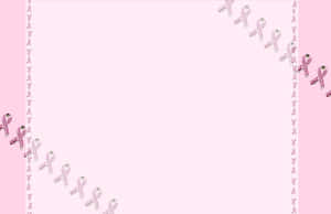 Pink Ribbon For Breast Cancer Awareness Wallpaper