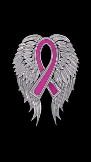 Pink Ribbon For Breast Cancer Awareness Wallpaper