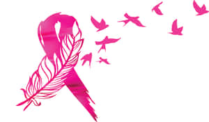 Pink Ribbon Symbolizing Breast Cancer Awareness Wallpaper