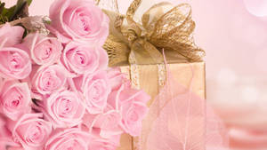 Pink Rose Happy Birthday Flower Wallpaper