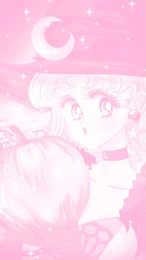 Pink Sailor Moon Artwork Wallpaper