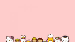 Pink Sanrio Hello Kitty And Friends Wallpaper