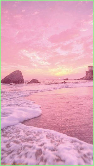 Pink Seascape Aesthetic