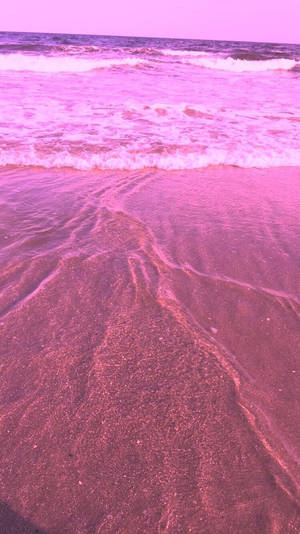 Pink Seashore Aesthetic