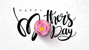 Pink Sparkley Mothers Day Card Wallpaper