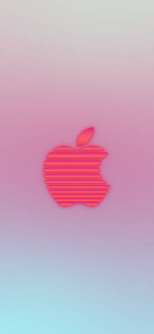 Pink Strip Apple Logo Iphone Wallpaper