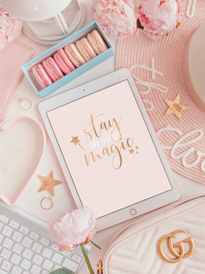 Pink-themed Celebration Girly Iphone Wallpaper
