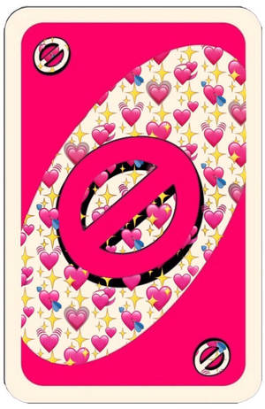 Pink Uno Skip Card Wallpaper