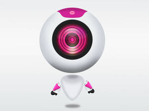 Pink White Webcam Wallpaper